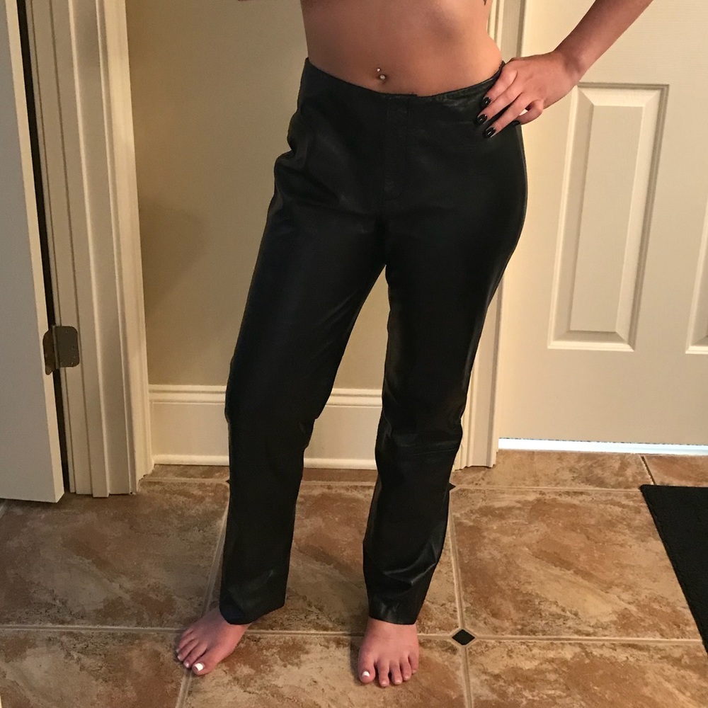 Banana Republic genuine leather pants